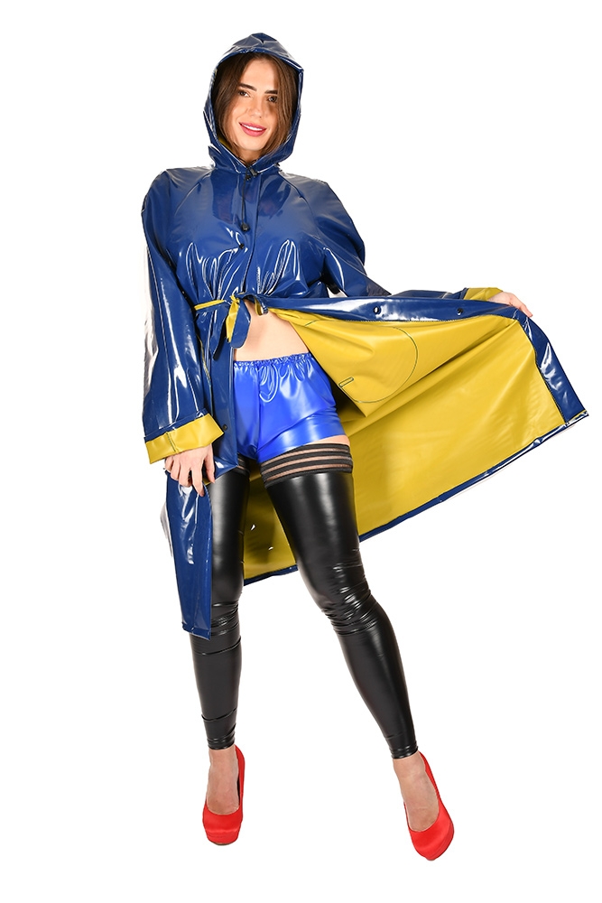 RA02 PVC Raincoat blue